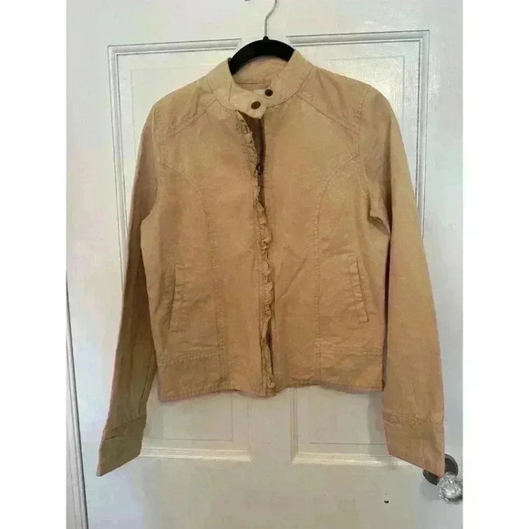 Sanctuary Khaki Safari Utility Zip up Jacket size S EUC - Picture 1 of 4